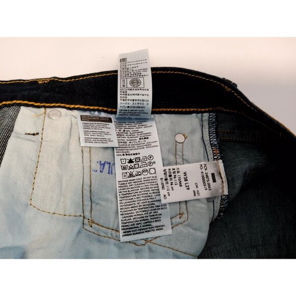 Levis Mens 519 Extreme Skinny Jeans Stretch Dark Wash W38 L29 - Picture 5 of 11